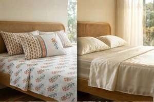 Cotton vs polyester bed sheet